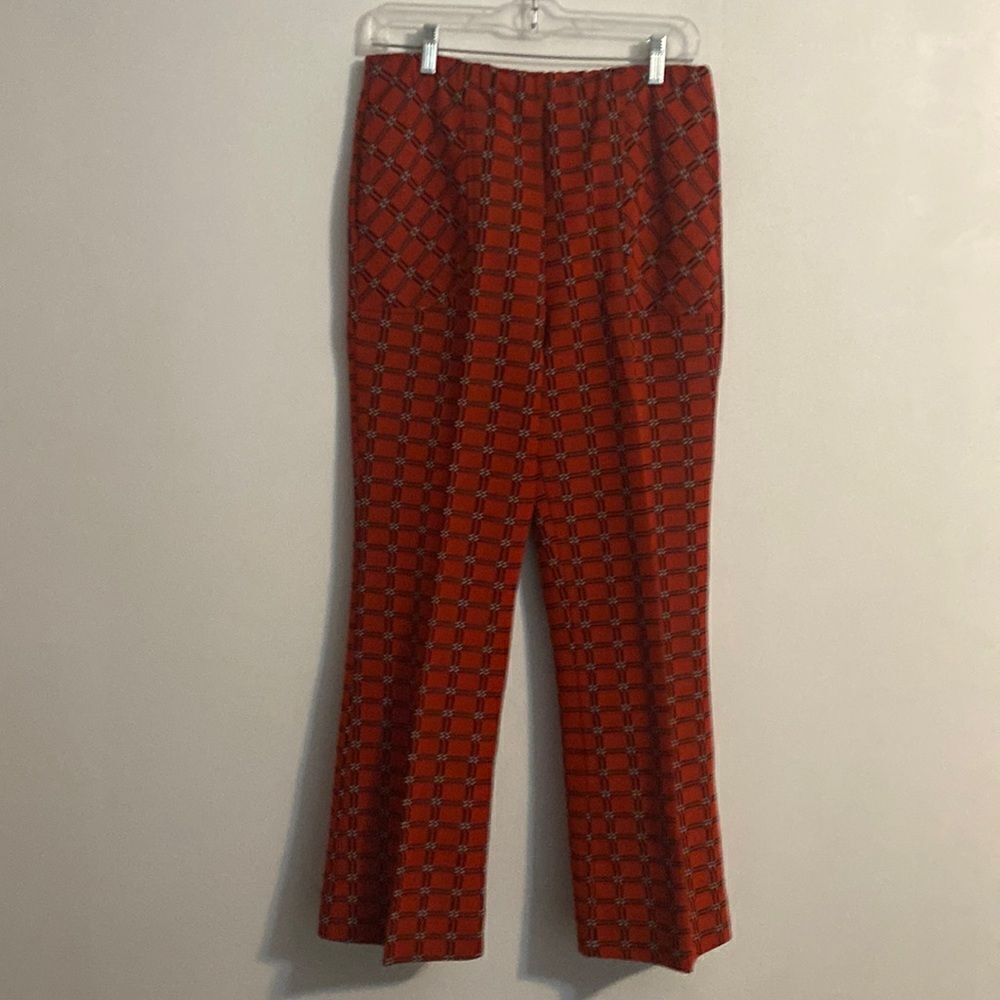 Bodin Knits Vintage Orange, Black pants, size 14